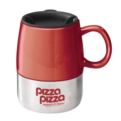 The Tasty Ceramic & S/S Mug - 14oz Red-1
