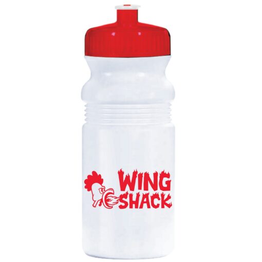 20 Oz. USA-Made White Sport Bottle with Push-Pull Lid-5