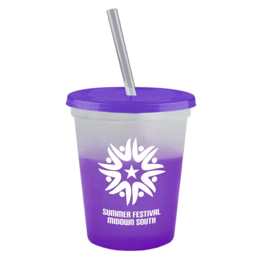 16 Oz. Cool Color Change Straw Cup-5