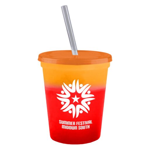 16 Oz. Cool Color Change Straw Cup-6