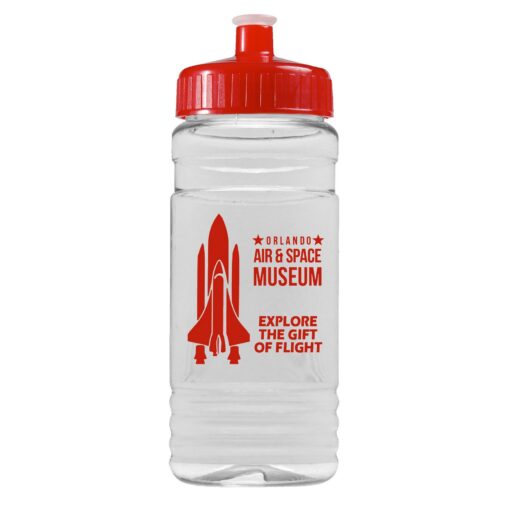 20 Oz. Clear Pete Sports Bottle w/Push-Pull Lid-10