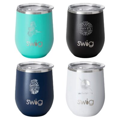 Swig® 12 Oz. Matte Stemless Standard Wine Cup (Laser)-1