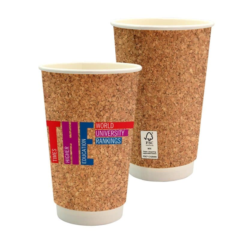 16 oz. Full Color Cork Pattern Paper Cup-1