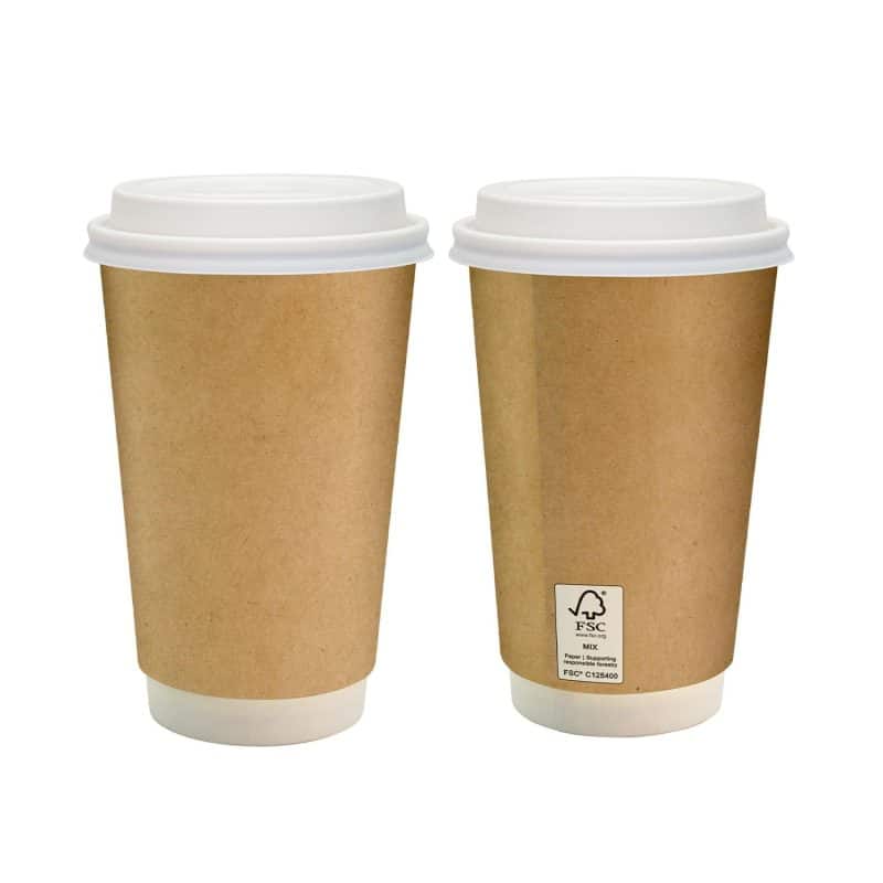 16 Oz. Full Color Dusky Paper Cup with Lid-2