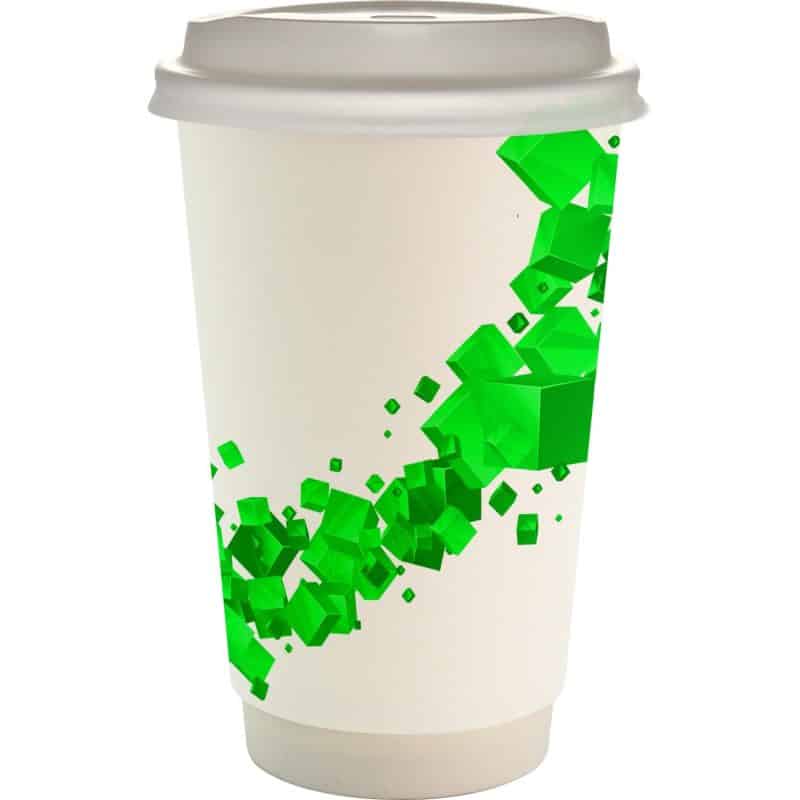 16 oz. Full Color Floating Cube Paper Cup With Lid-8