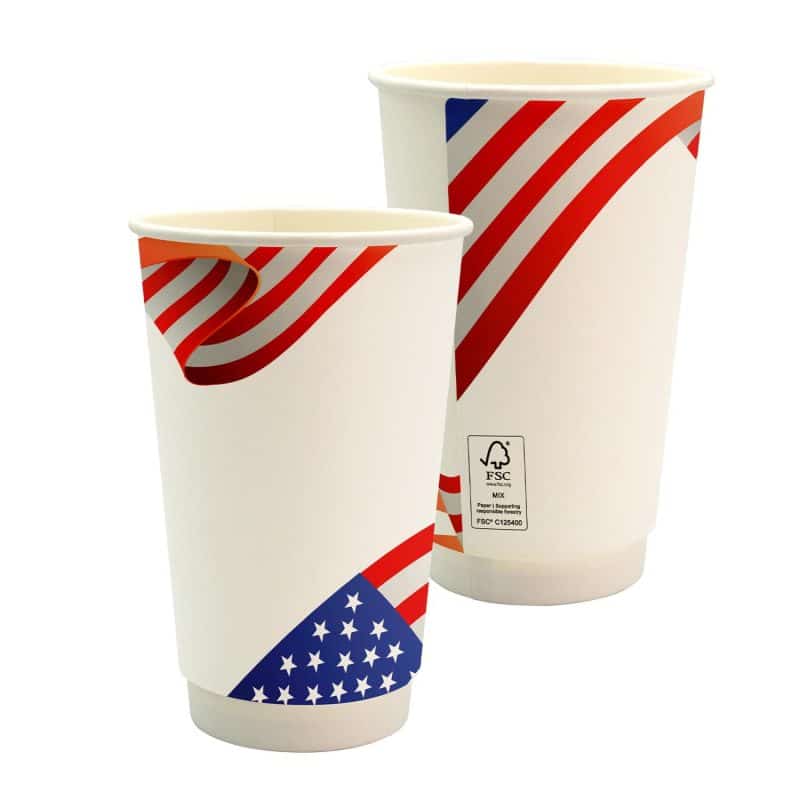 16 oz. Full Color Patriotic Paper Cup-2