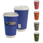 16 oz. Full Color Ridge Paper Cup With Lid-1