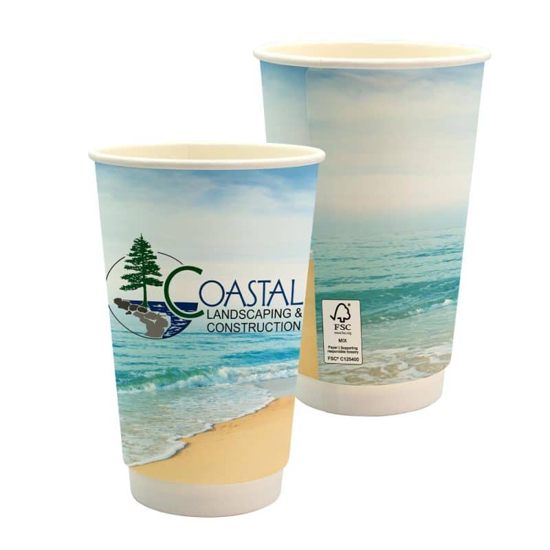 16 oz. Full Color Seaside Paper Cup-1
