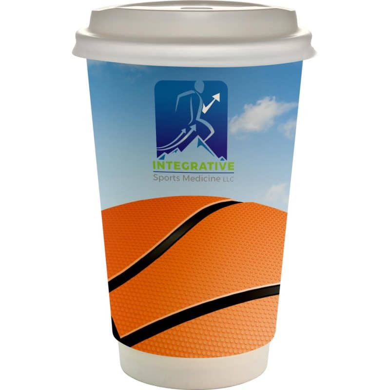 16 oz. Full Color Sporty Paper Cup With Lid-3