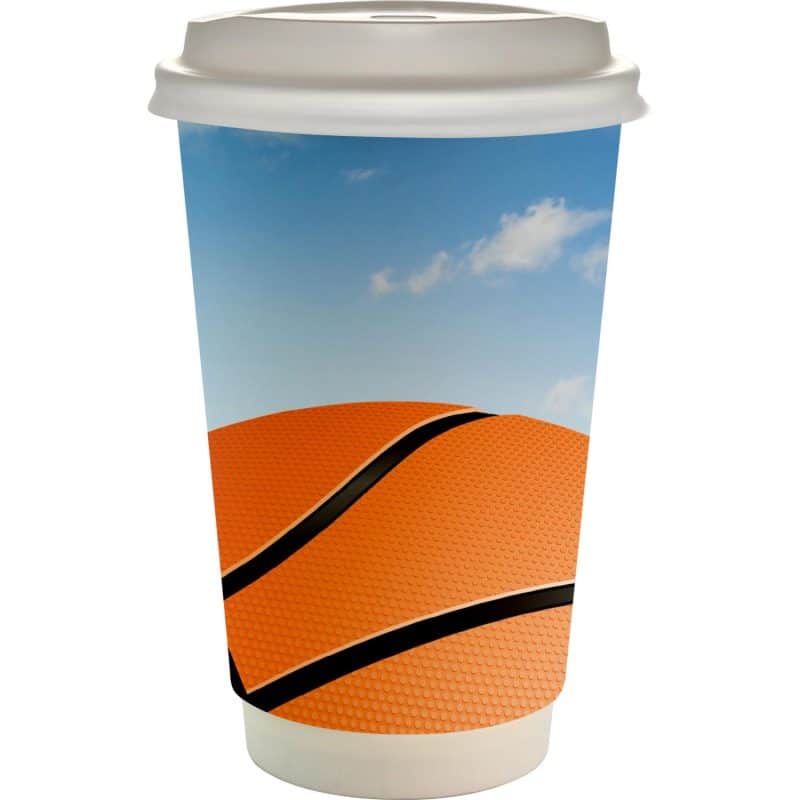 16 oz. Full Color Sporty Paper Cup With Lid-4