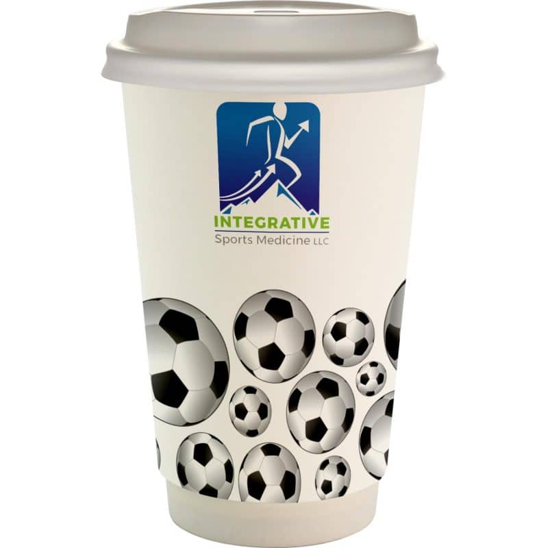 16 oz. Full Color Sporty Paper Cup With Lid-5
