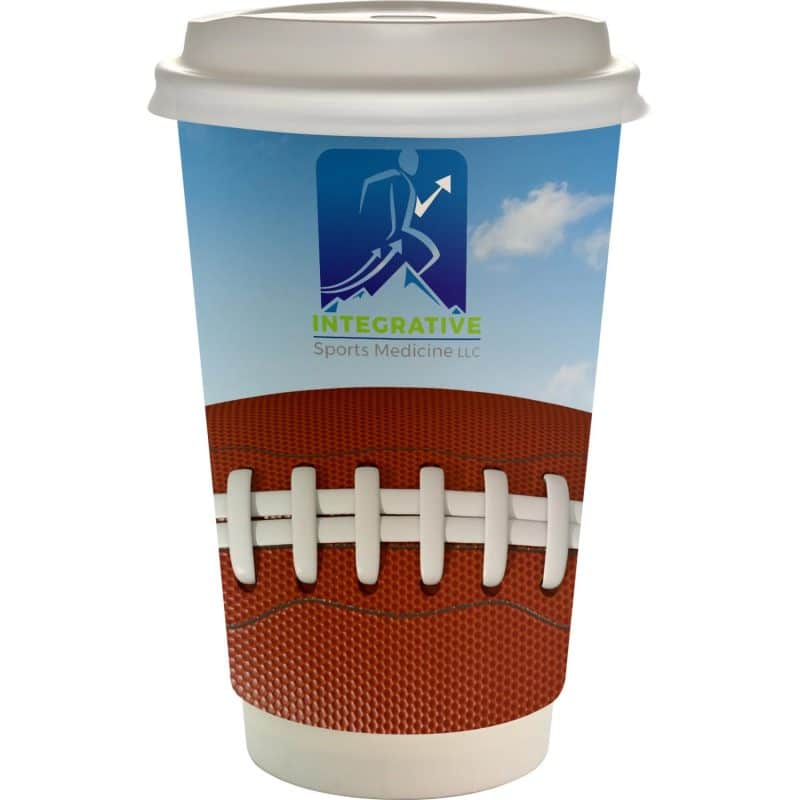 16 oz. Full Color Sporty Paper Cup With Lid-7