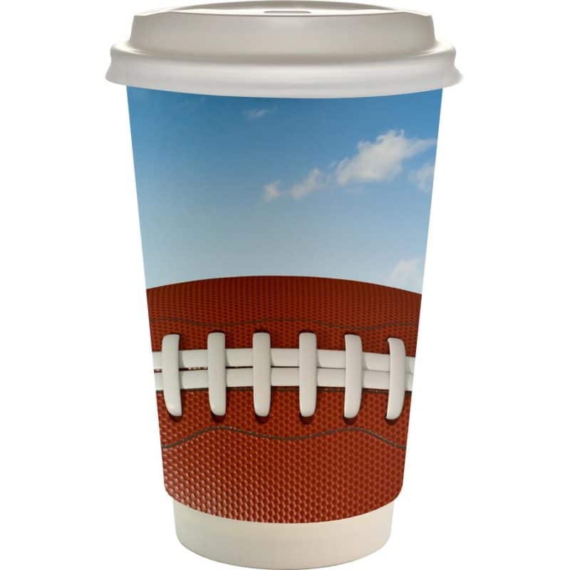 16 oz. Full Color Sporty Paper Cup With Lid-8