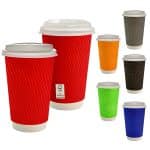 16 oz. Full Color Wave Paper Cup With Lid-2
