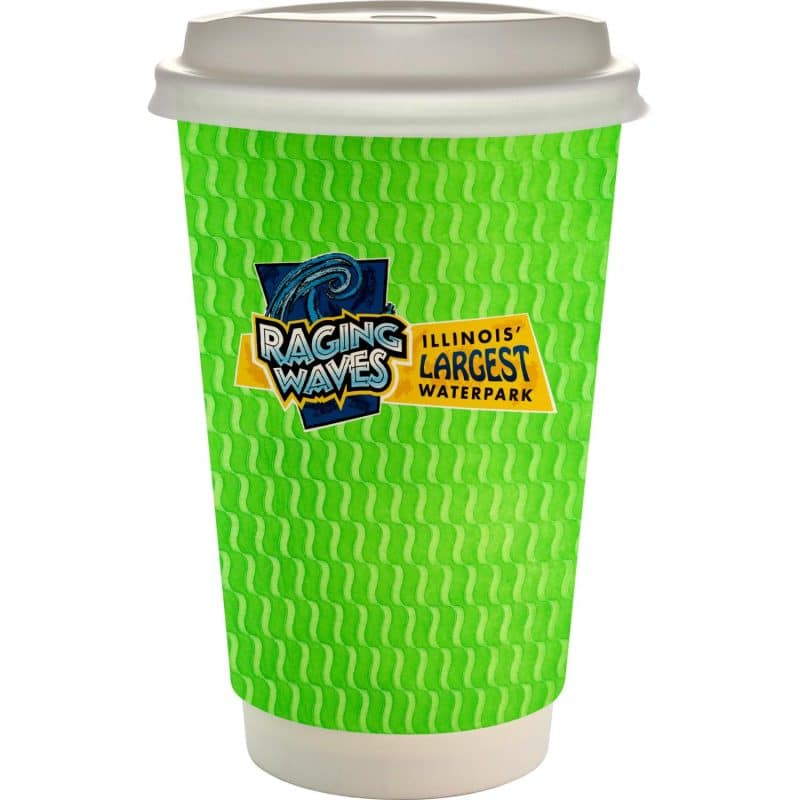 16 oz. Full Color Wave Paper Cup With Lid-7