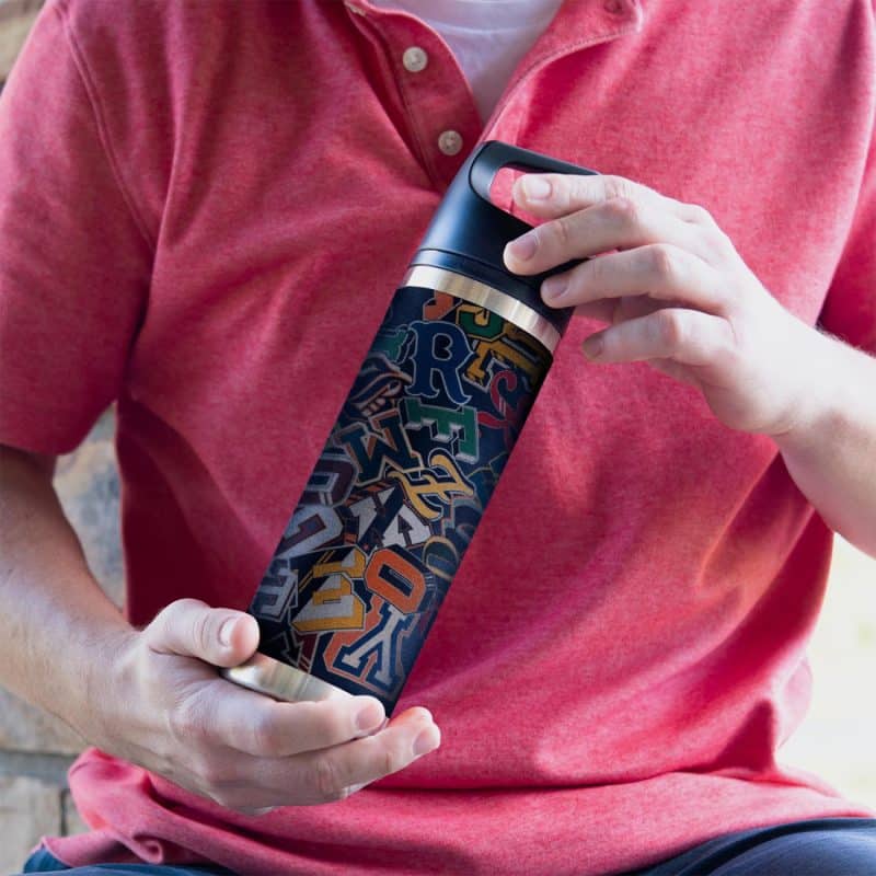 18 Oz. Full Color Davenport Stainless Steel Bottle-8