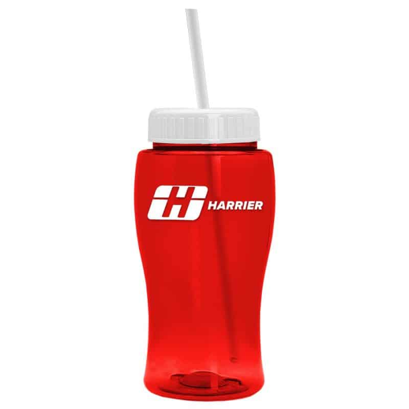 18 Oz. Pure-Poly Junior Sports Bottle w/Straw Lid-5
