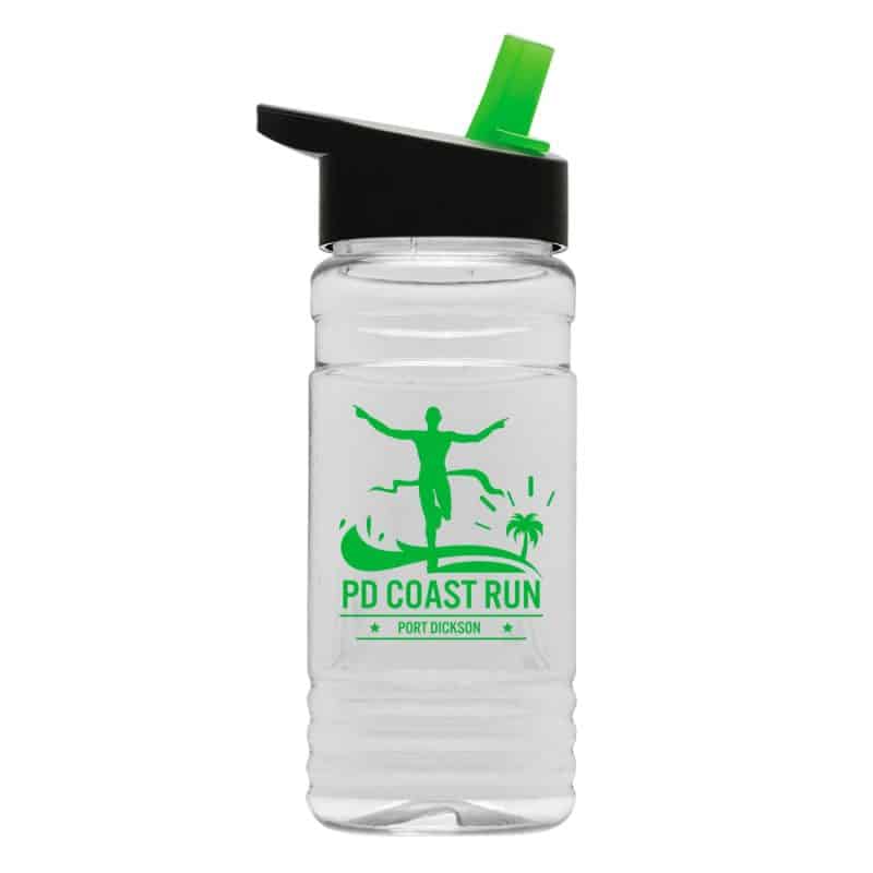 20 Oz. Clear Sports Bottle w/Flip Straw Lid-10