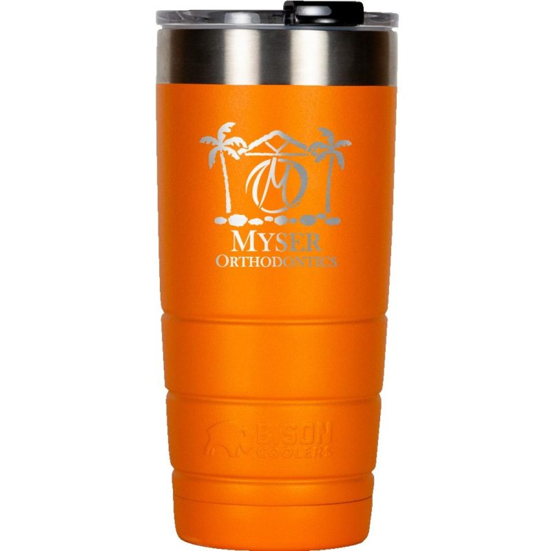 22 oz Leakproof Bison Tumbler - Stainless Steel - Custom-10