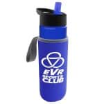 24 Oz. Transparent Bottle & Caddy - Flip Straw Lid-4