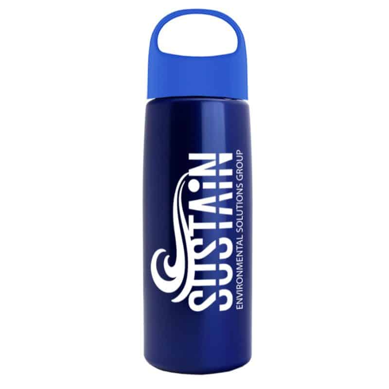 26 Oz. Metalike Flair Bottle w/Oval Crest Lid-2