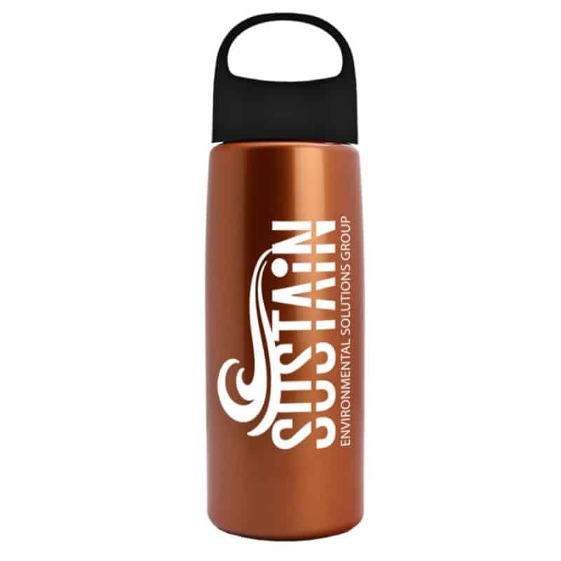 26 Oz. Metalike Flair Bottle w/Oval Crest Lid-4