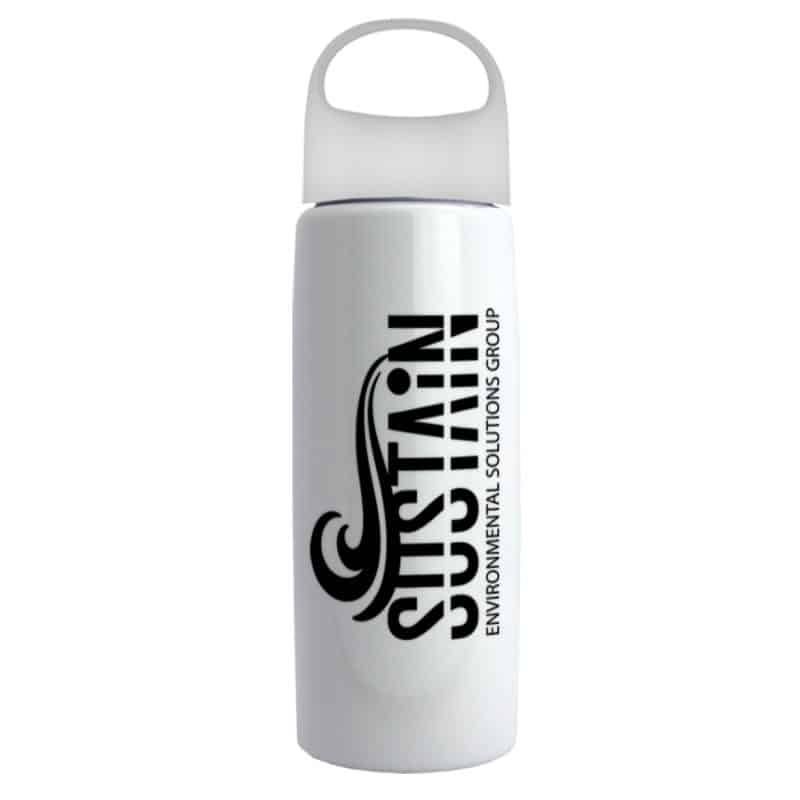 26 Oz. Metalike Flair Bottle w/Oval Crest Lid-7