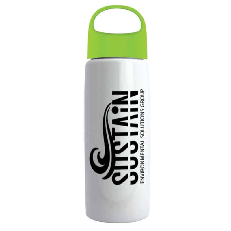 26 Oz. Metalike Flair Bottle w/Oval Crest Lid-9