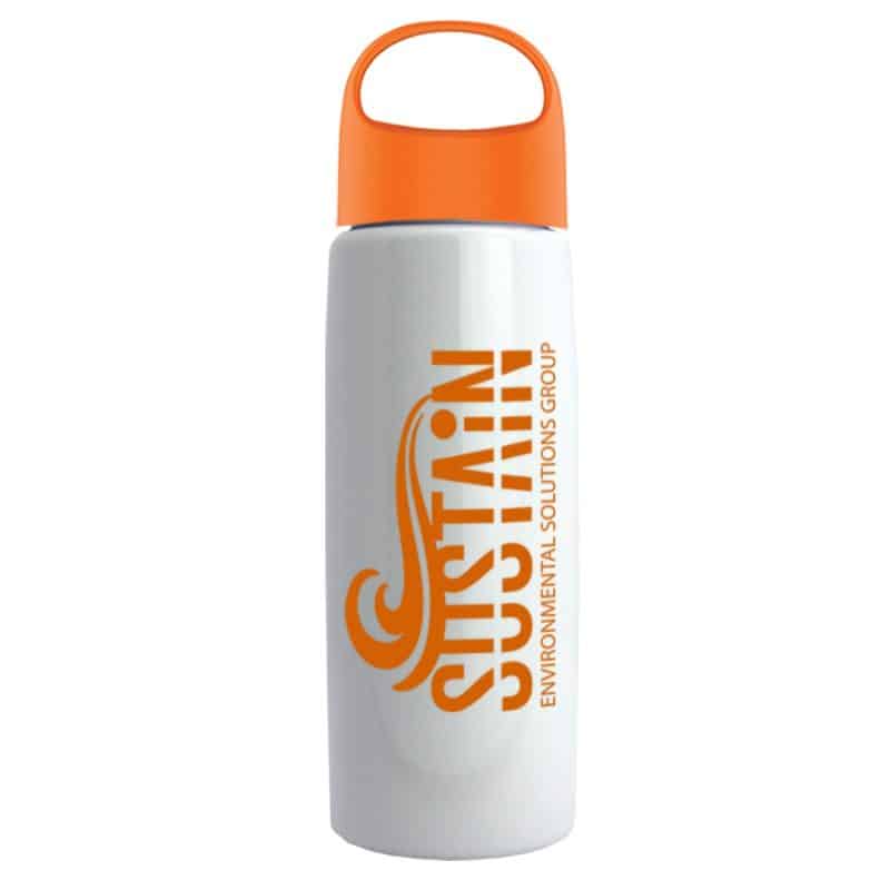 26 Oz. Metalike Flair Bottle w/Oval Crest Lid-10