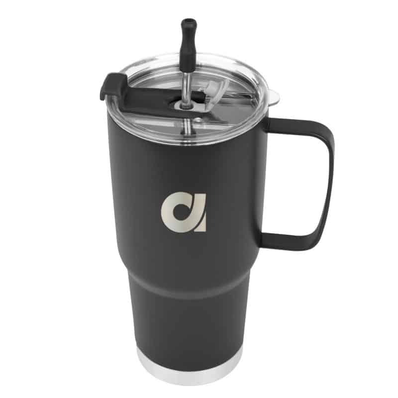 30 Oz. Lisbon Stainless Steel Tumbler With Straw-3
