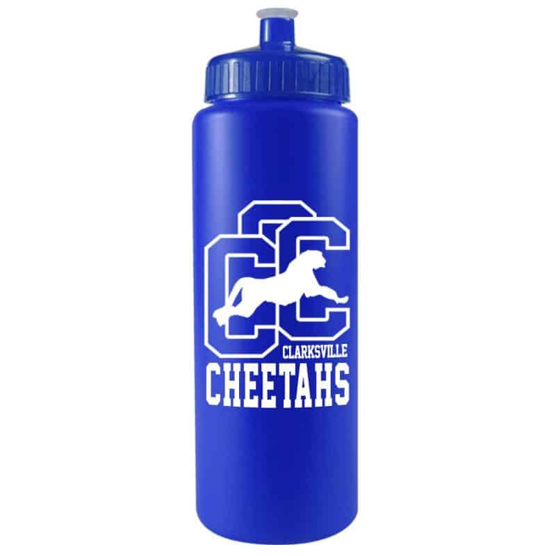 32 Oz. Sports Quart Bottle w/Push Pull Cap (White Or Frost)-5