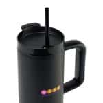 Adrian Travel Tumbler with Straw - 30 Oz. - Black-3