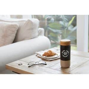 Arlo Ceramic Tumbler with Bamboo lid 11oz-1