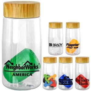 Bamboo Pattern 18 oz. Recycled Bottle with Floating Infuser-1