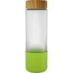 Bamboo Pattern 22 oz. Frosted Glass Bottle-8