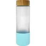 Bamboo Pattern 22 oz. Frosted Glass Bottle-10