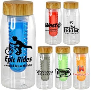 Bamboo Pattern 25 oz. Recycled Bottle with Infuser-1
