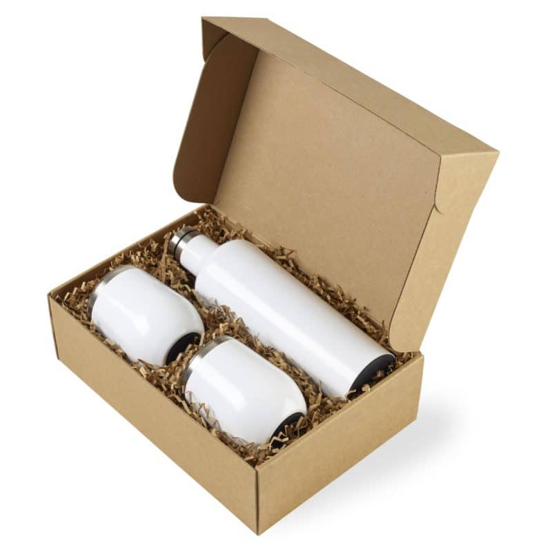 CORKCICLE® Canteen & Stemless Wine Cup Gift Set - Gloss White-2