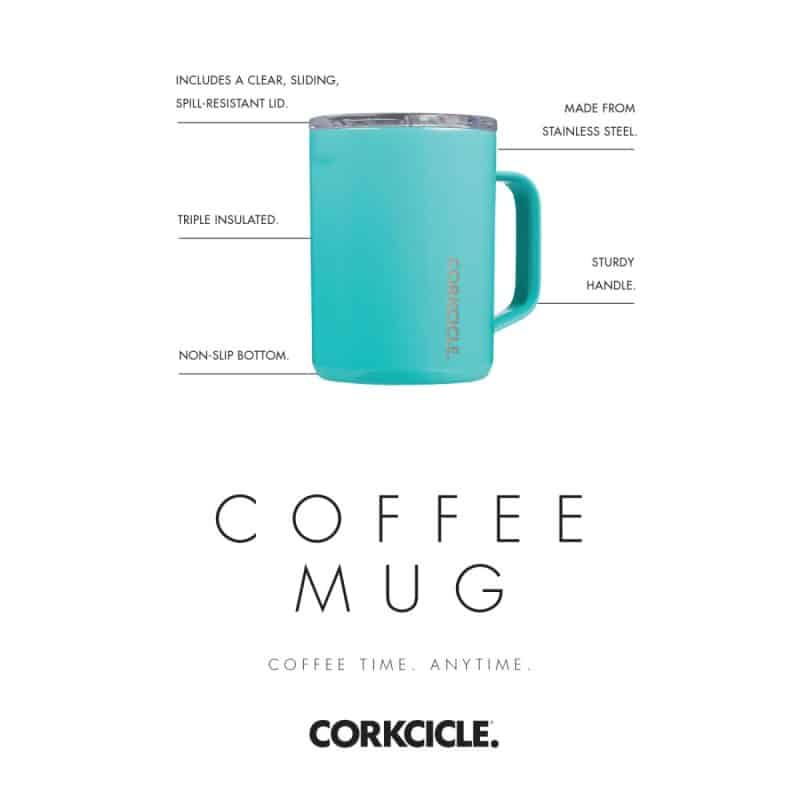 CORKCICLE® Coffee Mug - 16 oz. - Gloss Navy-6