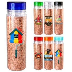 Clear View 18 oz. Full Color Cork Pattern Bottle-1