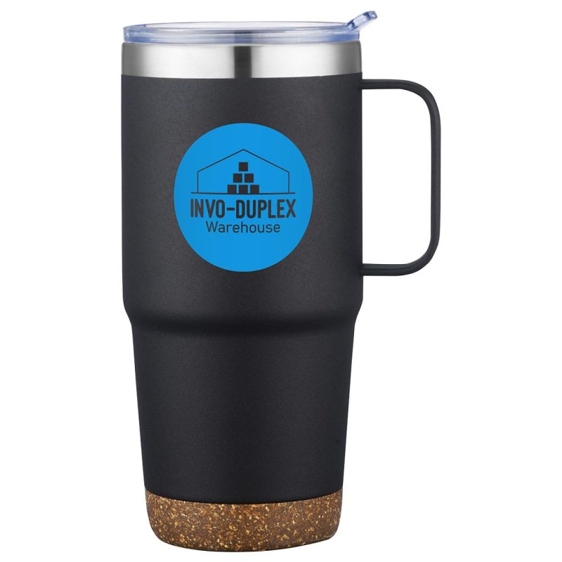Cortina 24 oz Vacuum Insulated Travel Mug with Cork Base-3