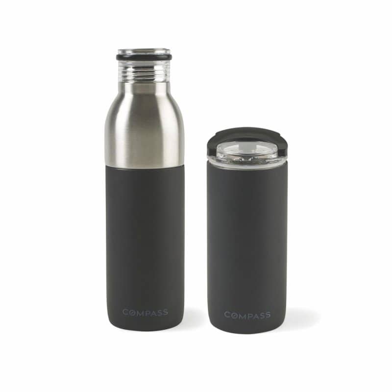 Emery 2-in-1 Double Wall Stainless Bottle - 20 Oz. - Matte Black-1