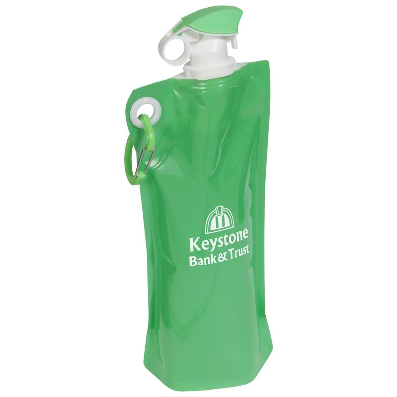 Flip Top Foldable Water Bottle with Carabiner-6