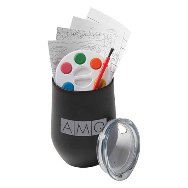 Holiday Adult Paint Set & Wine Tumbler-2