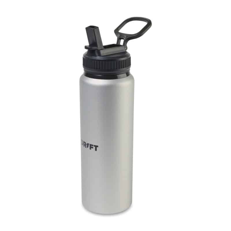 Jett Aluminum Straw Lid Hydration Bottle - 32 Oz. - Silver-3