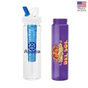 Laguna 32 oz. PET Bottle with Flip Spout & Ice Stick-1
