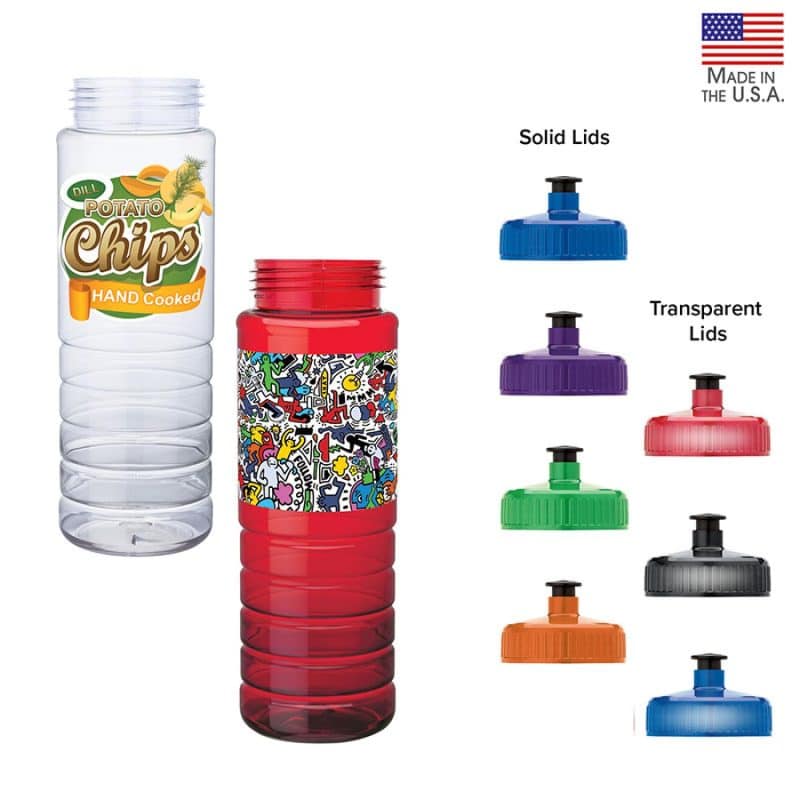 Malibu 26 oz. PET Bottle with Pull Spout Lid-1