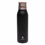 Manna 18 oz. Ascend Stainless Steel Water Bottle w/ Acacia Lid-2