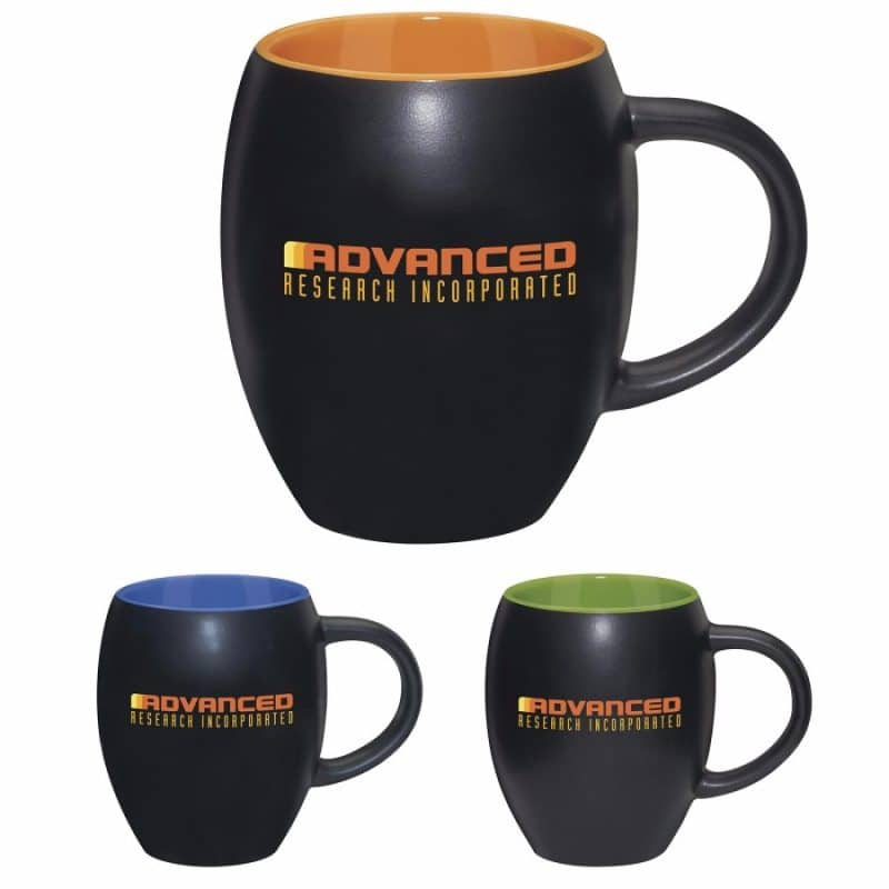 Matte Barrel With Color Mug - 17 oz.-1