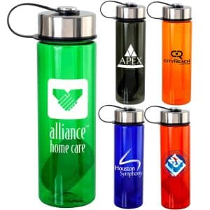 Metal Lid 24 oz. Colorful Bottle with Floating Infuser-1